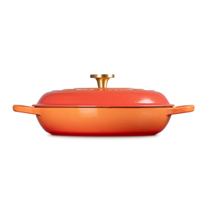 Le Creuset Flamme Dorée Signature Cast Iron Shallow Casserole 30cm 